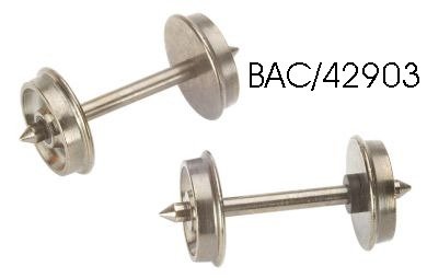 Bachmann - Ho 36'Flat Back Wheels 12pcs