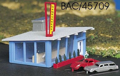 Bachmann - N Drive-in Hamburger Stand B/U