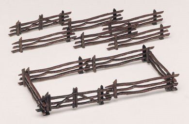 Bachmann - O Rustic Fence 12pcs