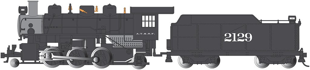 Bachmann - Ho 2-6-2 Prairie W/Smok ATSF