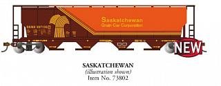 Bachmann - Ho 4bay Cyln Hopper Saskatchew
