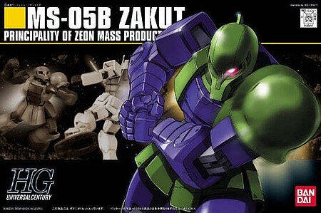 Bandai - HG Zaku I'Mobile Suit Gundam'1:144 HGUC