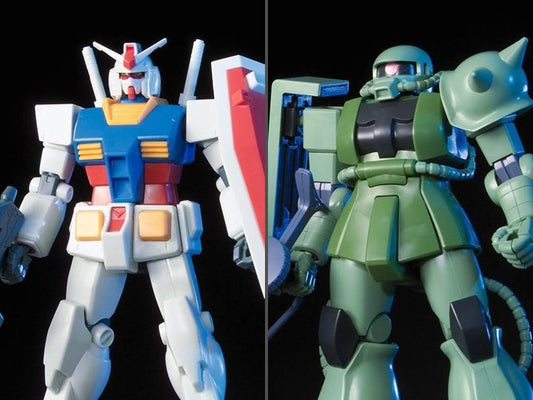 Bandai - Gunpla Starter Set Gundam Vs ZakuII HGUC