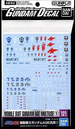 Bandai - Mobile Suit Gundam Age Multiuse Decal121