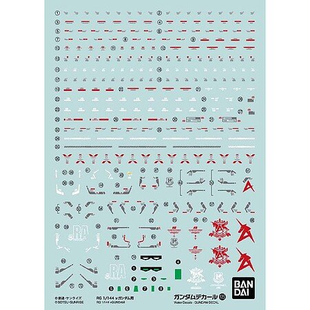 Bandai - GD-125 RG Nu Char's Counterattack Decal