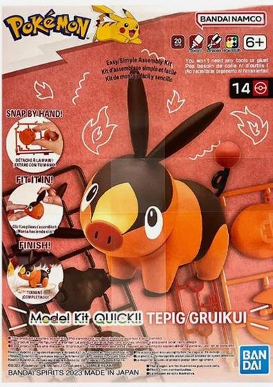 Bandai - Tepig Pokemon Model Quick Kit
