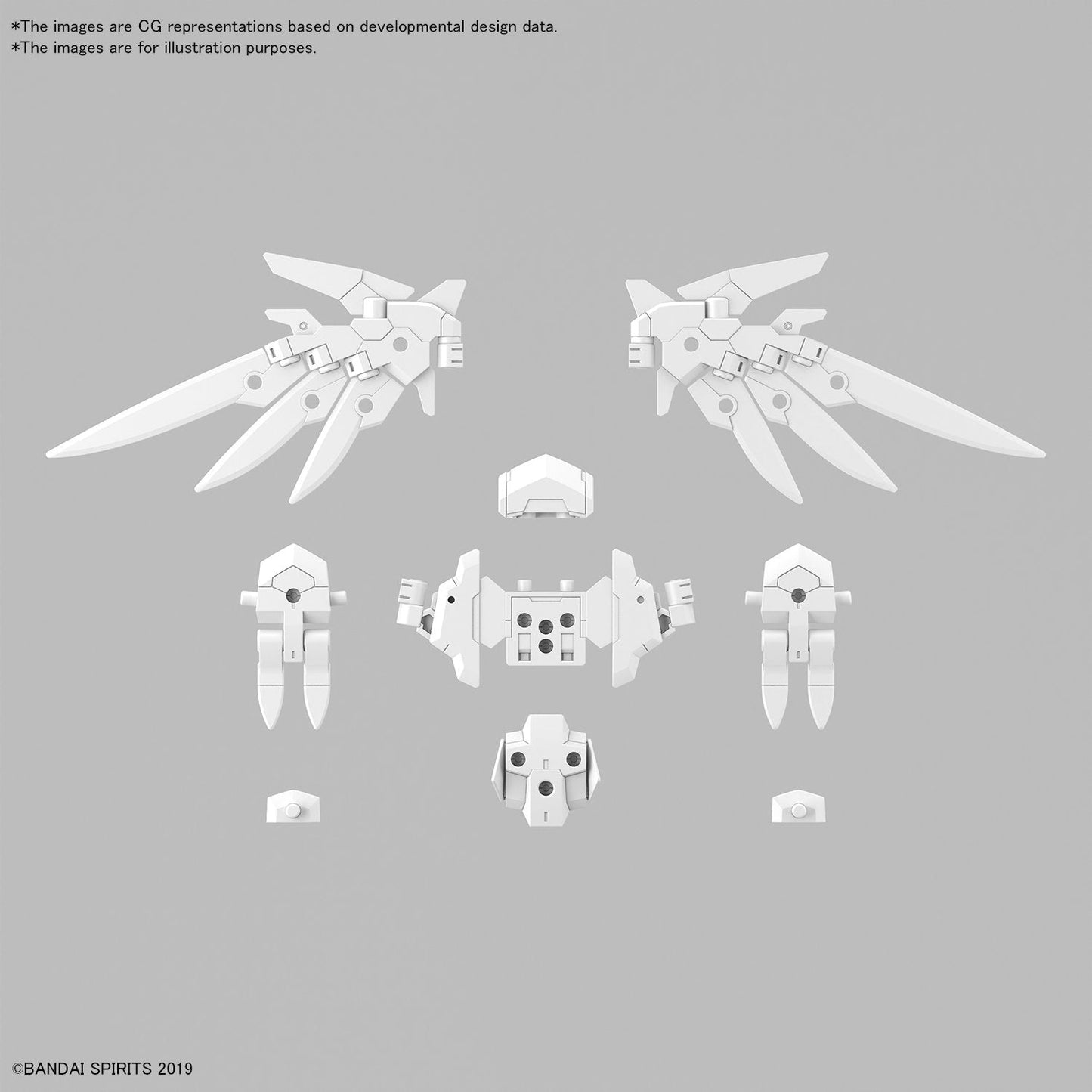 Bandai - 30MM Opn Parts Set 17(Wing Unit) 1:144