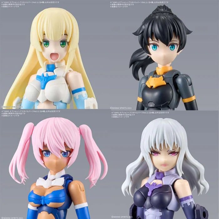 Bandai - 30MS Hair Style Vol-12 4-Types