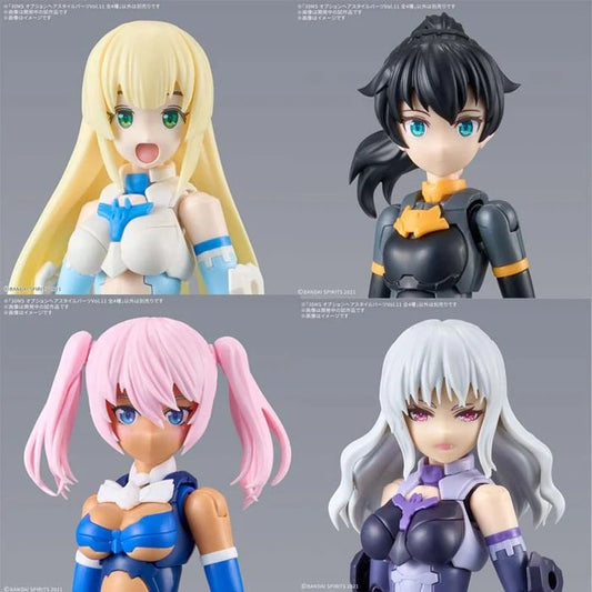 Bandai - 30MS Hair Style Vol-12 4-Types