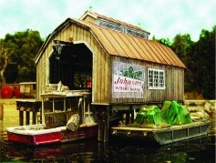 Bar Mills - HO Boat House at Cundy Harbor