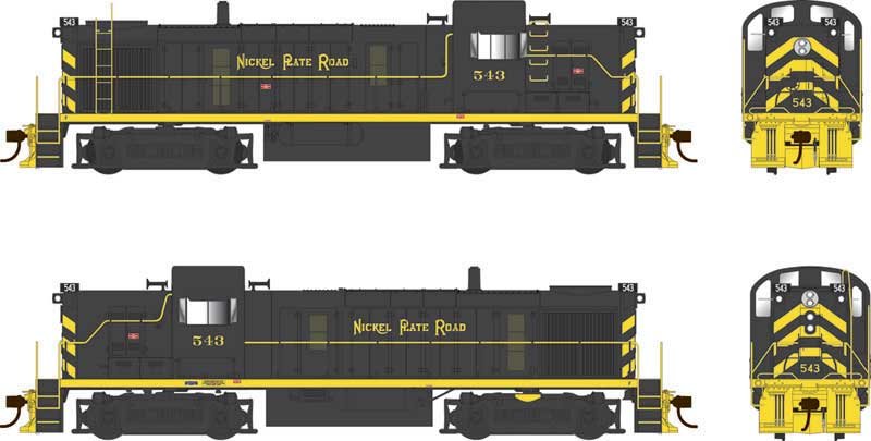 Bowser - Alco RS-3 Phase 3 NKP 553 W/sd
