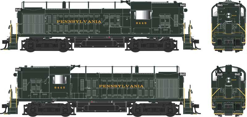 Bowser - Ho ALCo RS-3 PRR Hammerhead 8445