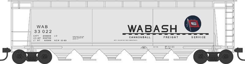 Bowser - N Cylindrical Hopper Wabash 33028