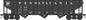 Bowser - Ho 70t 13p Triple Hopper PRR H37B 272229