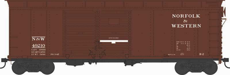Bowser - Ho X31 Rd Roof Boxcar N&W 49210
