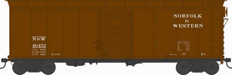 Bowser - Ho X31 Rd Roof Boxcar N&W 46493
