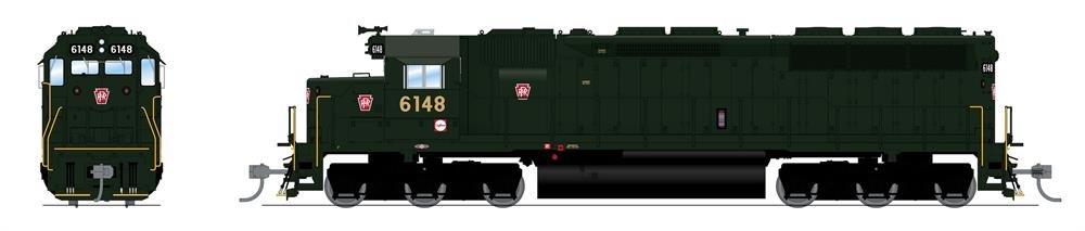 Broadway Ltd - Ho Emd Sd45 Prr 6148 W/sd