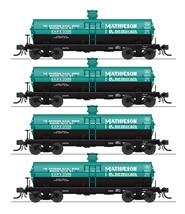 Broadway Ltd - Ho 6000gal Tank Mathieson 4pk