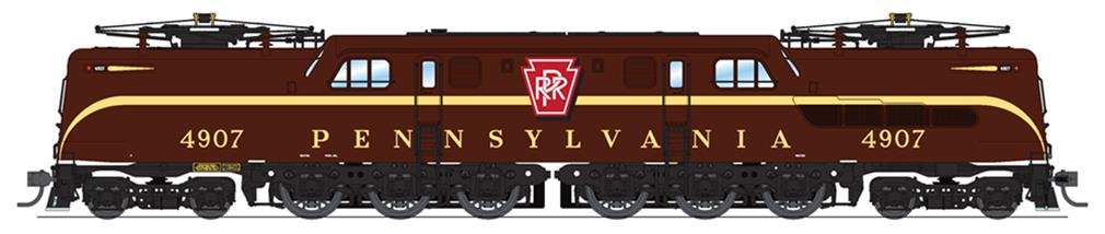 Broadway Ltd - Ho PRR GG1 Electric 4907 Tuscan Red W/sd