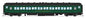 Broadway Ltd - Ho 80'Pass Coach Grn&Gld MEC B 2pk