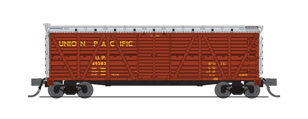 Broadway Ltd - N Stock Car No/sd UP 2pk