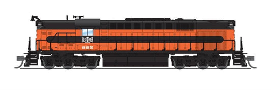 Broadway Ltd - N Alco RSD-15 B&LE 886 OPrange&Black W/s