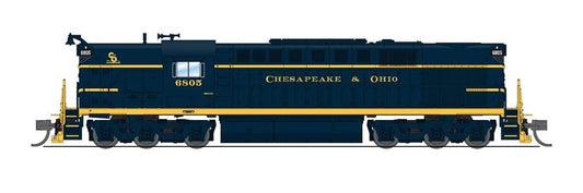 Broadway Ltd - N Alco RSD-7 C&O 6811 Blue & Yellow W/sd