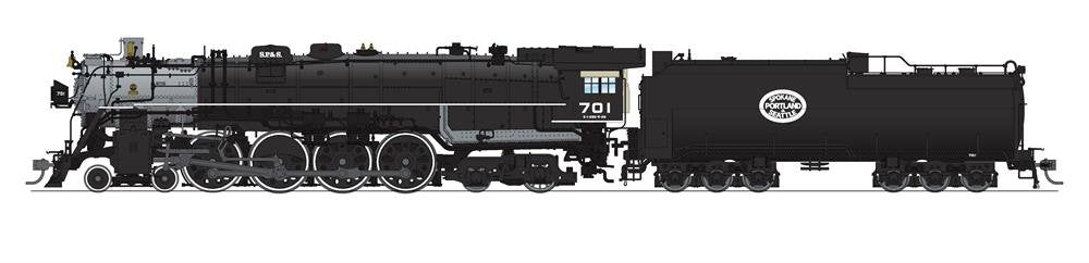 Broadway Ltd - HO SP&S E-1 4-8-4 #701 As Del. HYBRID