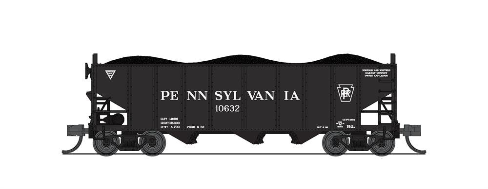 Broadway Ltd - N N&W H2a Hopper PRR 2pk A