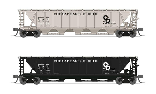 Broadway Ltd - N H32 Cvd Hopper C&O 2pk