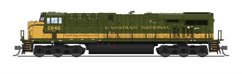 Broadway Ltd - N GE ES44AC CN 2846 W/sd