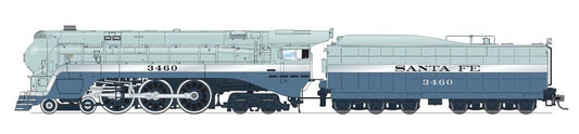 Broadway Ltd - Ho ATSF Blue Goose 3460 W/sd+S