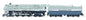 Broadway Ltd - Ho ATSF Blue Goose 3460 W/sd+S Early1939