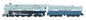 Broadway Ltd - Ho ATSF Blue Goose 3460 W/sd+S 1950Appea