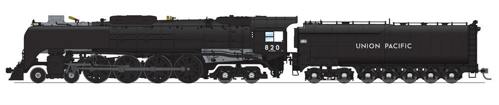 Broadway Ltd - Ho UP 4-8-4 Class FEF-2 820 W/sd+S