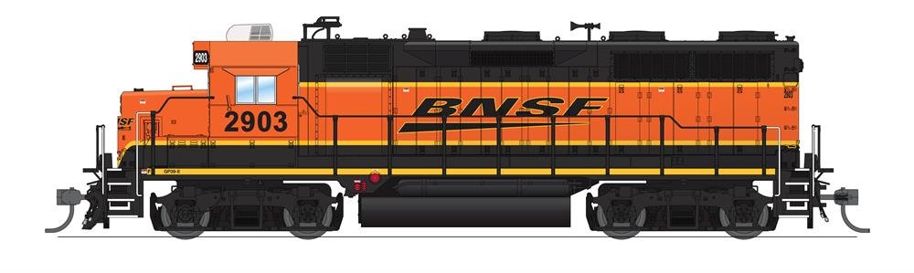 Broadway Ltd - Ho EMD GP35 BNSF 2903 Swoosh Scheme W/sd