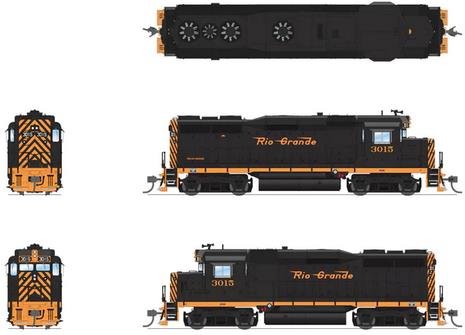 Broadway Ltd - Ho EMD GP30 DRGW 3018 Sm Rio Grande W/sd