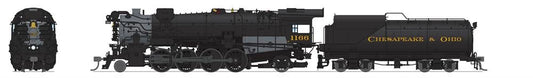 Broadway Ltd - Ho C&O K-2 Mikado Para-4 1166 W/sd+s