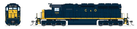 Broadway Ltd - Ho EMD SD40 C&O 7462 Para4 W/sd