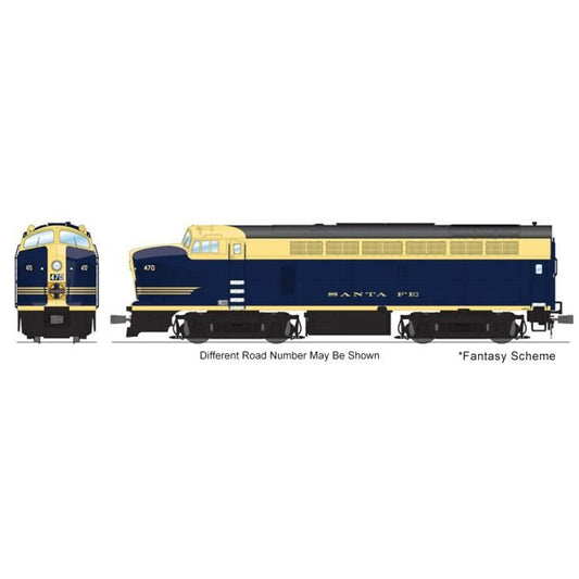Broadway Ltd - HO BF-16 Sharknose A P4 ATSF #470C Fanta