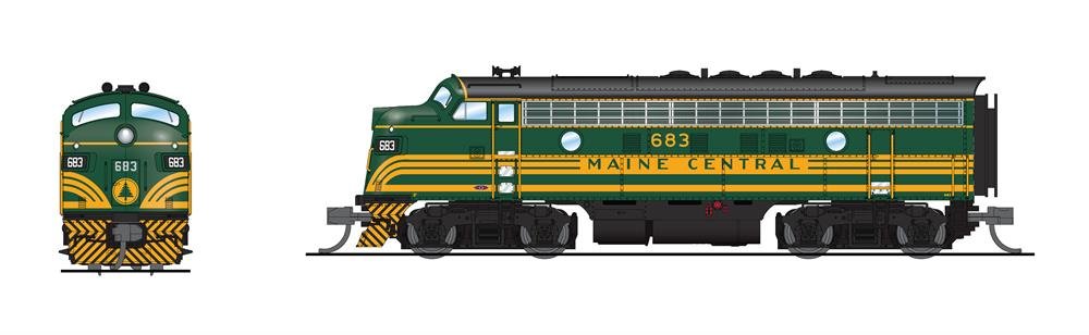 Broadway Ltd - N EMD F3A Mec 686 Para4 W/sd
