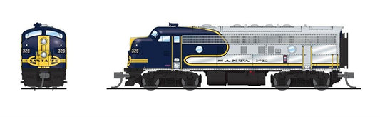 Broadway Ltd - N EMD F7 A/B ATSF 329/341A Para4 W/sd