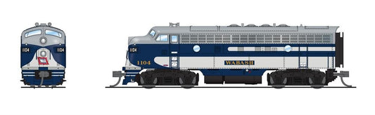 Broadway Ltd - N EMD F7 A/B WAB 1104/1104B Para4 W/sd