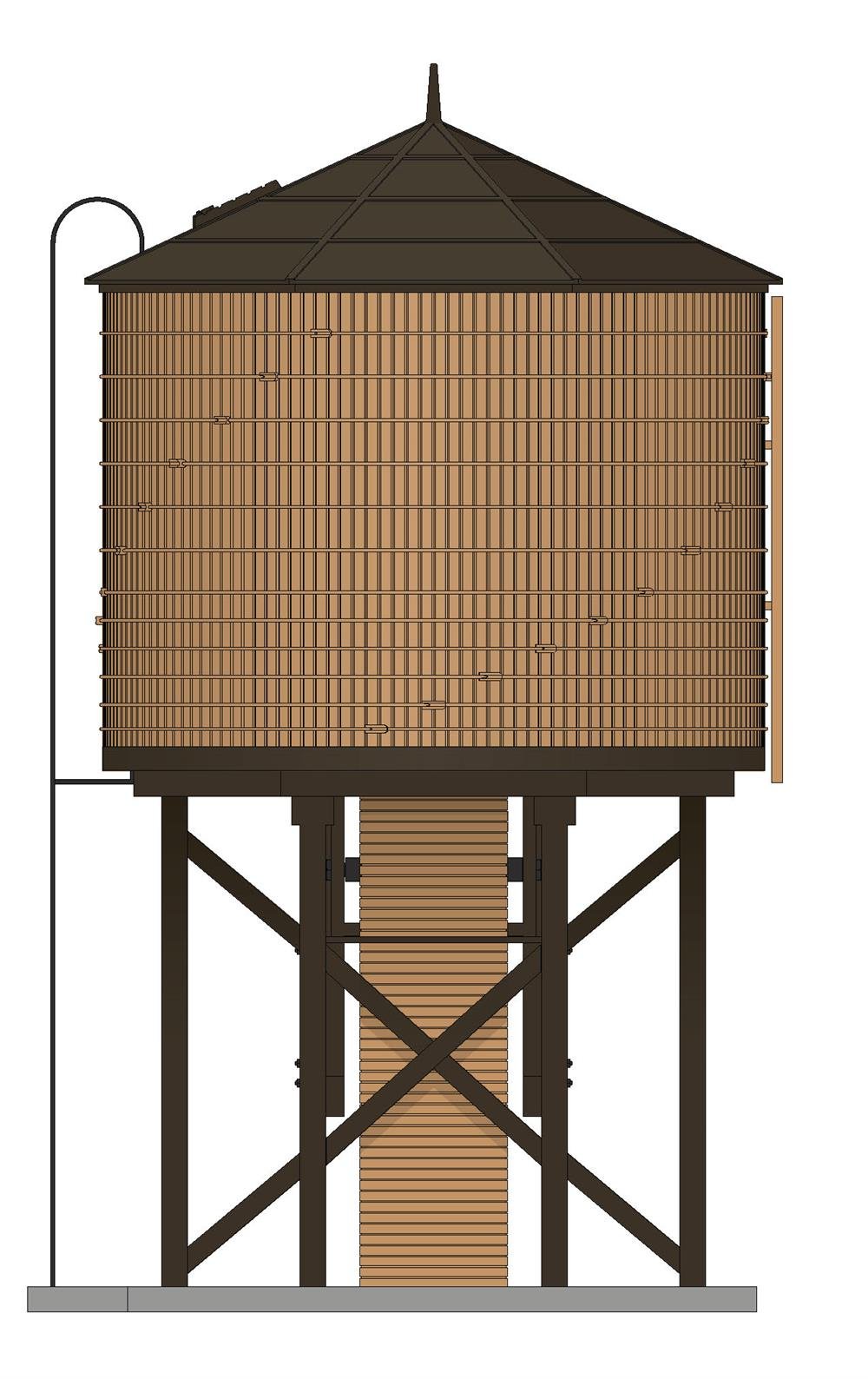 Broadway Ltd - Ho Oper Water Tower W/sd Undec Brown Wea