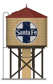 Broadway Ltd - Ho Oper Water Tower W/sd ATSF Weathered