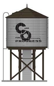 Broadway Ltd - Ho Oper Water Tower W/sd C&O Weathered