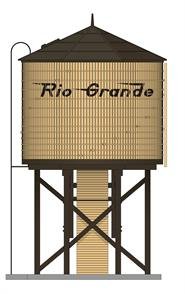 Broadway Ltd - Ho Oper Water Tower W/sd DRGW Weathered