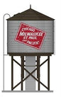 Broadway Ltd - Ho Oper Water Tower W/sd Milw Weathered