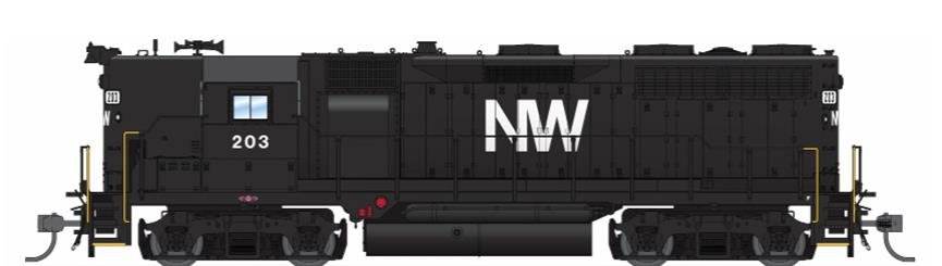 Broadway Ltd - HO GP35 N&W #203 DC/DCC/Sound