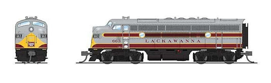 Broadway Ltd - N F3A DLW #663 Snd/DC/DCC